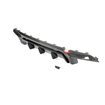 BMW X5M F95 & X6M F96 2019+ Carbon Fibre/Fiber Rear Diffuser, Valance & Splitter – Rear Bumper Lower Apron Insert, Performance Rear Lip Body Kit – Prepreg Carbon, OEM+ Fit by CT Design