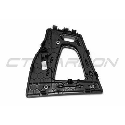 CT Carbon Alcantara & Carbon Fibre DCT Gear Selector Surround / Centre Console Trim for BMW F80 M3, F82/F83 M4 & F87 M2 Competition (RHD) – OEM-Style Replacement Shifter Bezel Frame | F8X M Performance Interior Upgrade