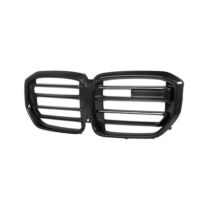 BMW X5 G05 LCI Facelift & X5M F95 LCI 2023+ Gloss Carbon Fibre/Carbon Fiber Front Kidney Grille/Grill Set - Pre-Preg Radiator Grille Upgrade, M Performance Style OEM+ Replacement by CT Carbon