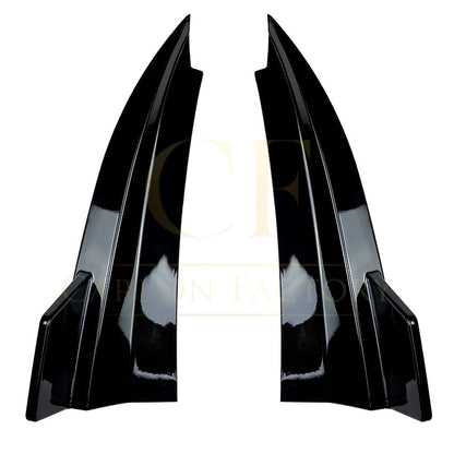 Gloss Black Rear Bumper Spats for Mercedes Benz W205 C Class Coupe 15-21