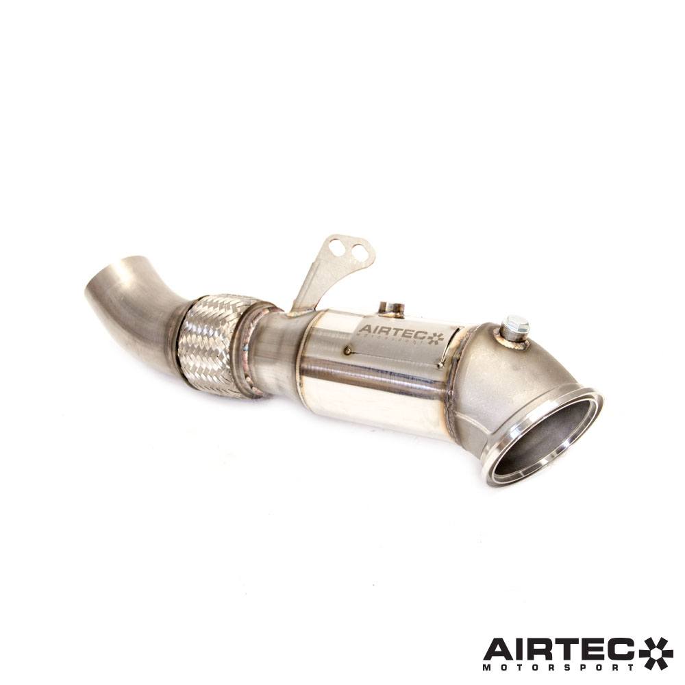 AIRTEC Motorsport High-Flow B58 De-Cat Downpipe (Decat) for BMW M140i M240i 340i 440i 540i 640i 740i X3 M40i X4 M40i - Cast Elbow, Stainless Steel, Direct Fit to OEM & Aftermarket