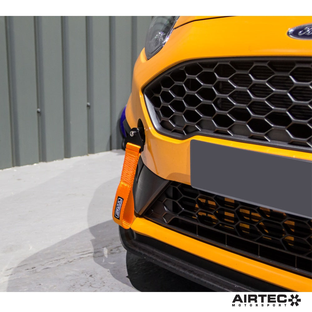 AIRTEC Motorsport Race Tow Strap Kit for Ford Fiesta MK7/MK8 (incl. ST)  Direct-Fit Threaded Adapter, No Bumper Removal