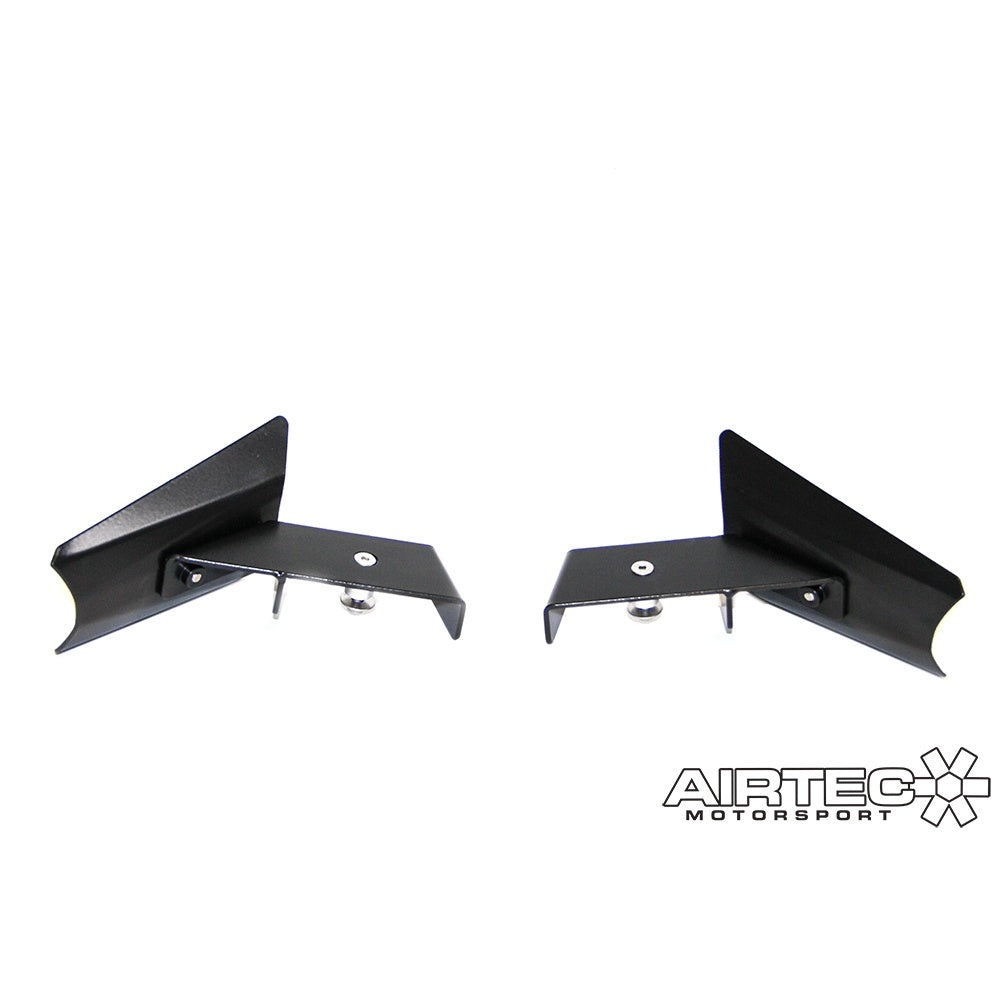 AIRTEC Motorsport Front Brake Cooling Guides/Ducts Kit for Ford Fiesta MK7 (ST180/ST200) - Pro-Series Black, No Drilling Required, Reduces Brake Fade