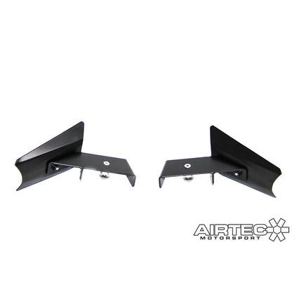 AIRTEC Motorsport Front Brake Cooling Guides/Ducts Kit for Ford Fiesta MK7 (ST180/ST200) - Pro-Series Black, No Drilling Required, Reduces Brake Fade