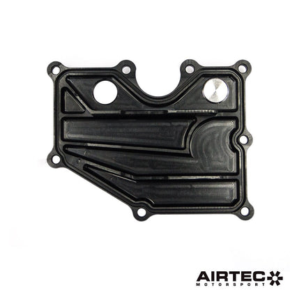 AIRTEC Motorsport Billet PCV Baffle Plate  Ford 2.0 Duratec & Mazda NA/Turbo  Oil Catch Can Ready, M22x1.5 Ports, Anodised Black, CNC Machined, Direct Fit PCV Delete/Blanking Plate