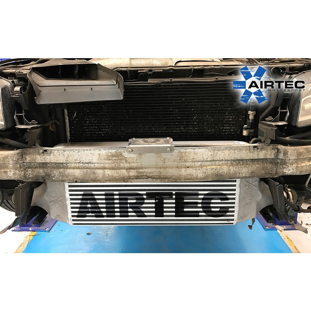 AIRTEC Front Mount Intercooler / Charge Cooler Upgrade Kit for Audi A6 C7 3.0 V6 TDI BiTurbo (BiTDI) - Uprated FMIC Boost Cooler, 80mm Bar-and-Plate Core, Direct Fit OEM Location, No Cutting, Pro-Series Black, UK Made