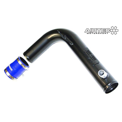 AIRTEC Motorsport Alloy Upper Intake/Crossover Pipe for Ford Fiesta ST Mk7 ST180/ST200 1.6 EcoBoost - Turbo Inlet Induction Hard Pipe Upgrade, Direct-Fit OEM Replacement, Compatible with AIRTEC Stage 2 Kits - Silicone Hose Colour Options (Aluminium)