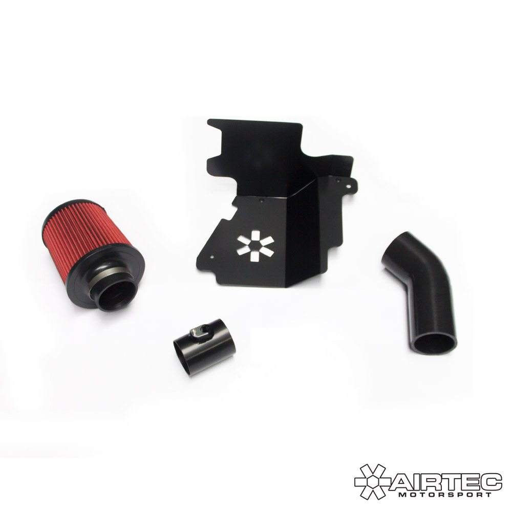 AIRTEC Motorsport Induction Kit / Cold Air Intake for Ford Focus Mk4 2018-2023 1.0T 1.5T EcoBoost | Performance Cone Filter, CNC MAF Tube, Heat Shield | Pro Hoses Silicone Black/Blue/Red | Airbox Delete Ram Air Intake System | Bolt-On Upgrade