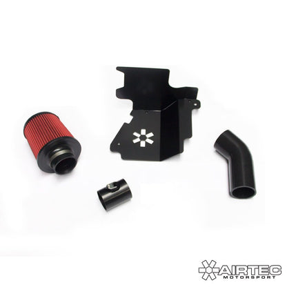 AIRTEC Motorsport Induction Kit / Cold Air Intake for Ford Focus Mk4 2018-2023 1.0T 1.5T EcoBoost | Performance Cone Filter, CNC MAF Tube, Heat Shield | Pro Hoses Silicone Black/Blue/Red | Airbox Delete Ram Air Intake System | Bolt-On Upgrade