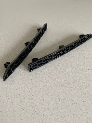 AP Design Honeycomb Rear Reflector Deletes/Inserts - Matte Black - BMW M3/M4 G8X (G80 M3, G82/G83 M4) 2020+ Rear Bumper Reflector Replacement