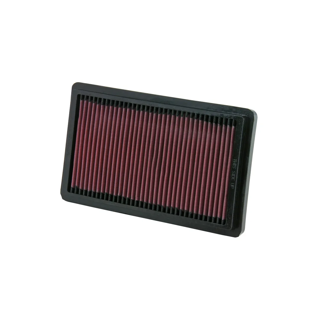 K&N 33-2005 Performance Air Filter - High-Flow Washable Reusable Panel Insert, Drop-In Intake Filter for Classic BMW E30 E28 E24 E23 E12 E21 E3 (3, 5, 6, 7 Series incl E30 M3) - Cotton Gauze Direct-Fit OEM Airbox Upgrade KN 33 2005