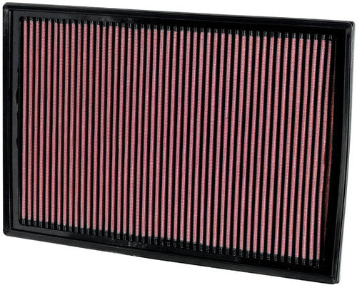 K&N Lifetime Washable Reusable Performance Engine Air Filter - Panel/Drop-In OEM Replacement for BMW X5 (E70) 3.0i/30i N52 Petrol 2007, 2008, 2009, 2010 - High-Flow Cotton Gauze Intake Filter Fits Stock Airbox