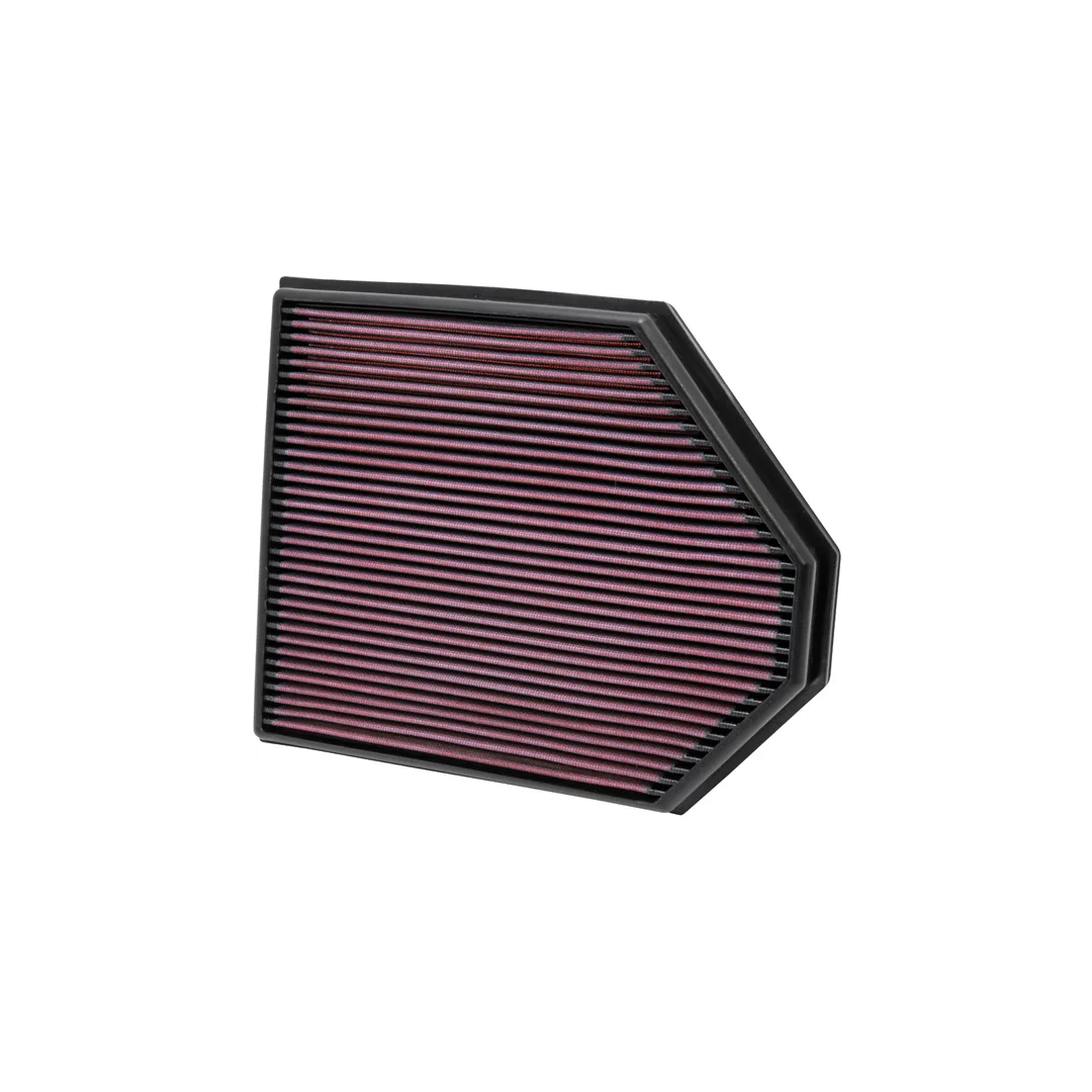 K&N 33-2465 Performance Panel Air Filter for BMW X3 E83/F25 petrol 2.0i 18i 20i 28i xDrive 2005-2017 & BMW X4 F26 20i 28i xDrive 2014-2018 - Washable Reusable Cotton Gauze Drop-In OEM Replacement Intake Air Cleaner (332465)
