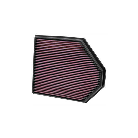 K&N 33-2465 Performance Panel Air Filter for BMW X3 E83/F25 petrol 2.0i 18i 20i 28i xDrive 2005-2017 & BMW X4 F26 20i 28i xDrive 2014-2018 - Washable Reusable Cotton Gauze Drop-In OEM Replacement Intake Air Cleaner (332465)