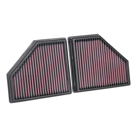 K&N 33-5086 High-Flow Replacement Panel Air Filter (Pair) for BMW M550i xDrive G30 & 750i xDrive G11/G12 4.4 V8 N63 â€“ Drop-In OEM Fit, 2 per Box