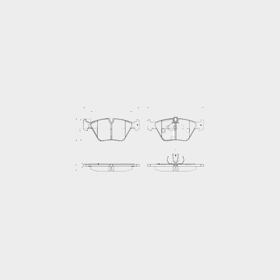 Bosch 0 986 TB2 598 Brake Pad Set for BMW 5 Series E39 (1995-2004) â€“ 0986TB2598 â€“ Without Wear Sensor â€“ Fits 520d 520i 523i 525d 525i 525td 528i 530d