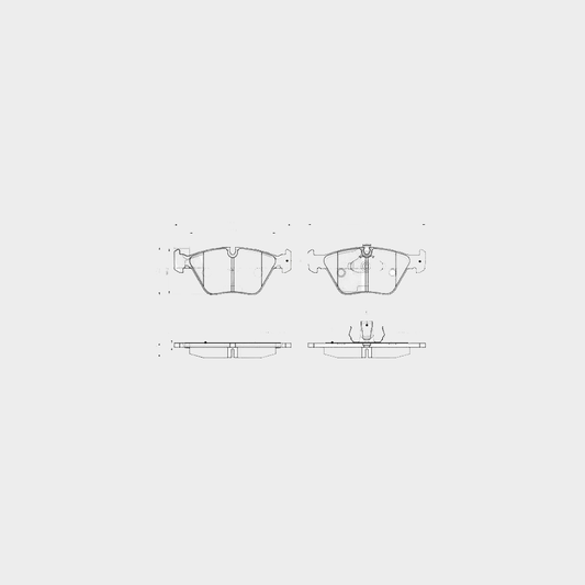 Bosch 0 986 TB2 598 Brake Pad Set for BMW 5 Series E39 (1995-2004) â€“ 0986TB2598 â€“ Without Wear Sensor â€“ Fits 520d 520i 523i 525d 525i 525td 528i 530d