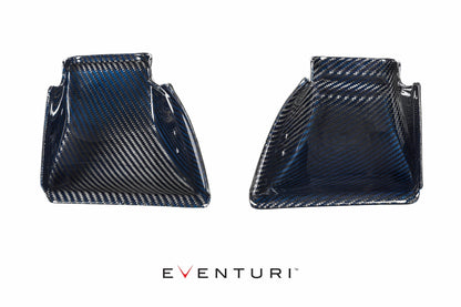 Eventuri BMW S55 Carbon Fibre Air Scoop & Dry Panel Filter  F80 M3, F82/F83 M4, F87 M2 Competition  OEM Airbox Cold Air Intake Upgrade EVE-F8XM-SC-PF