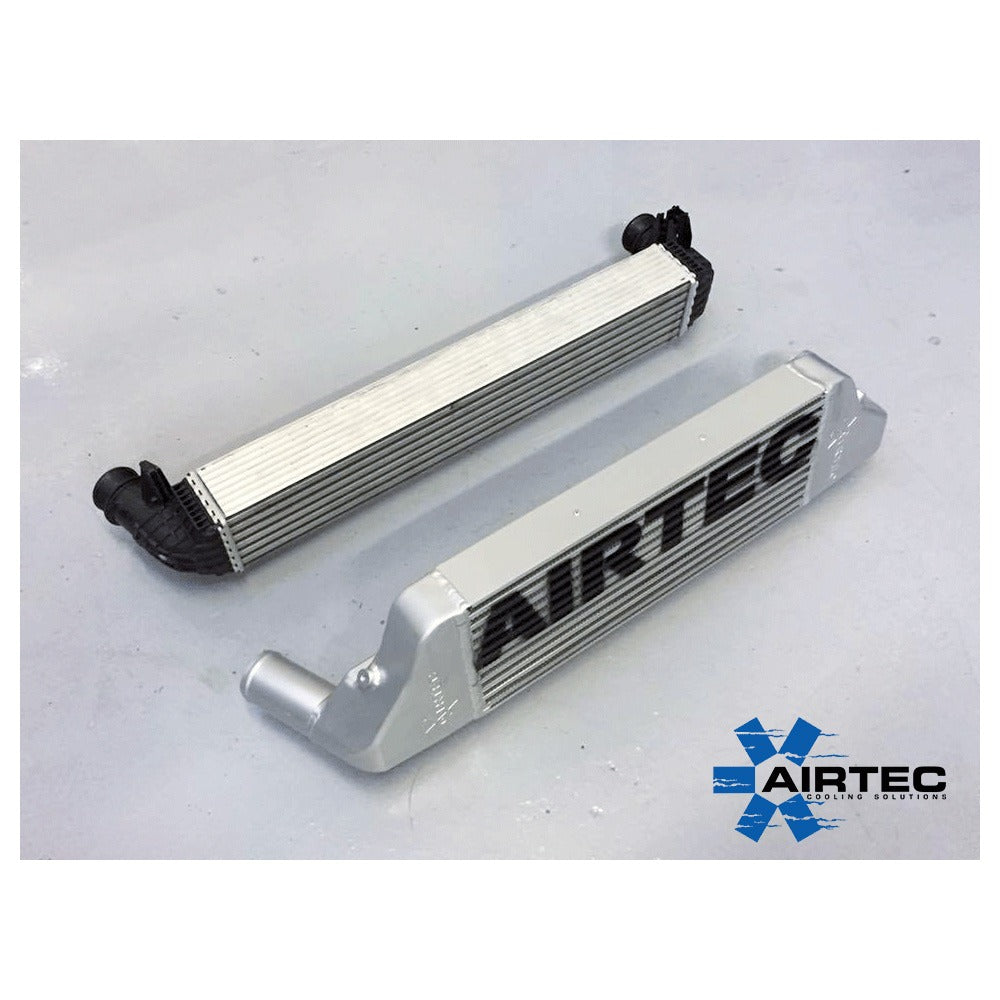 AIRTEC Front Mount Intercooler Kit (FMIC) Upgrade for Audi S1 Quattro 2.0 TFSI - Stepped Core, Direct-Fit, Proven IAT Drop - Ideal for Stage 1 & Stage 2 - Pro-Series Black or Natural Silver