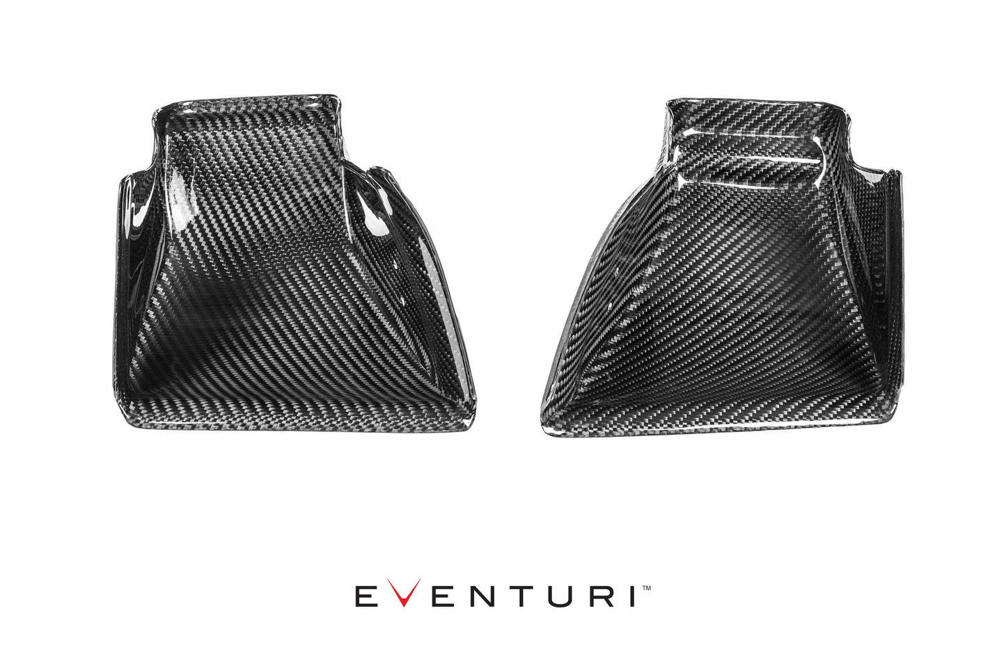 Eventuri F8X Front Grille Intake Ducts Ram Air Scoops for BMW M3/M4 F80 F82 F83 (S55, incl Competition) - Cold Air Feed Snorkel Guides, Kidney Grille Airflow Shrouds - Fits Stock or Eventuri Intake - EVE-F8XM-SC