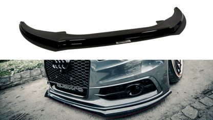 Maxton Design - FRONT RACING SPLITTER AUDI A6 C7 S-LINE (2 SPLITTERS = 1 SET) (2011-2014)