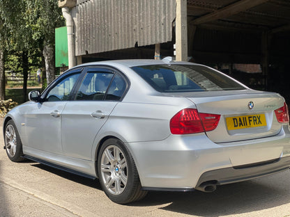 KSB Gloss Black Front Lip / Splitter / Chin Spoiler / Air Dam for BMW 3 Series E90 E91 M Sport LCI (Facelift) 2008-2011 - ABS Plastic Front Bumper Extension, Piano Black, Saloon & Touring, UK Made