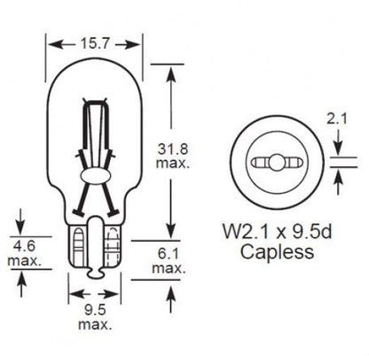 Enhanced Edition 955 LED Indicator Bulb – Ultra Bright, Canbus Friendly | CEUK (T15 / W16W)