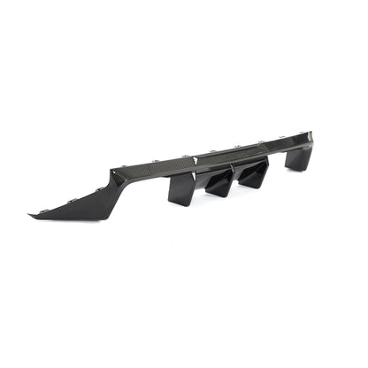 BMW M2 G87 (2023+) Carbon Fibre (Fiber) Rear Diffuser V2 – CT Design by CT Carbon | Gloss Pre-Preg One-Piece Rear Valance / Bumper Insert / Rear Apron Skirt/Lip | Performance Rear Aero OEM+ Upgrade