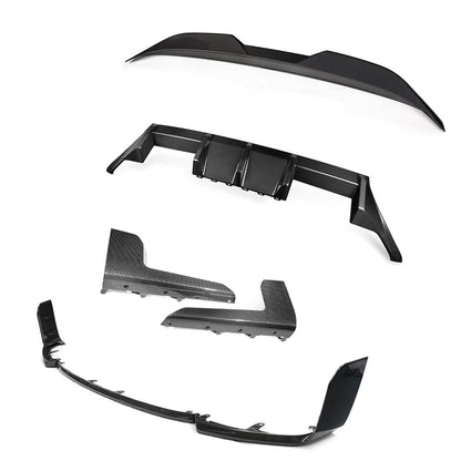 BMW M2 G87 Carbon Fibre/Fiber Body Kit – Full Aero Kit/Pack MP/M Performance Style V2 (2023+) | Front Lip Splitter, Side Skirts, Rear Diffuser, Boot Spoiler – Prepreg Gloss Carbon by CT Carbon