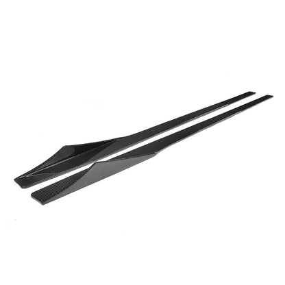 BMW M2/M2C F87 2016–2021 Carbon Fibre (Carbon Fiber) Side Skirts MT Style – Side Skirt/Rocker/Sill Extensions, Side Lips – CT Carbon Aero Blades | Pair | Body Kit Upgrade