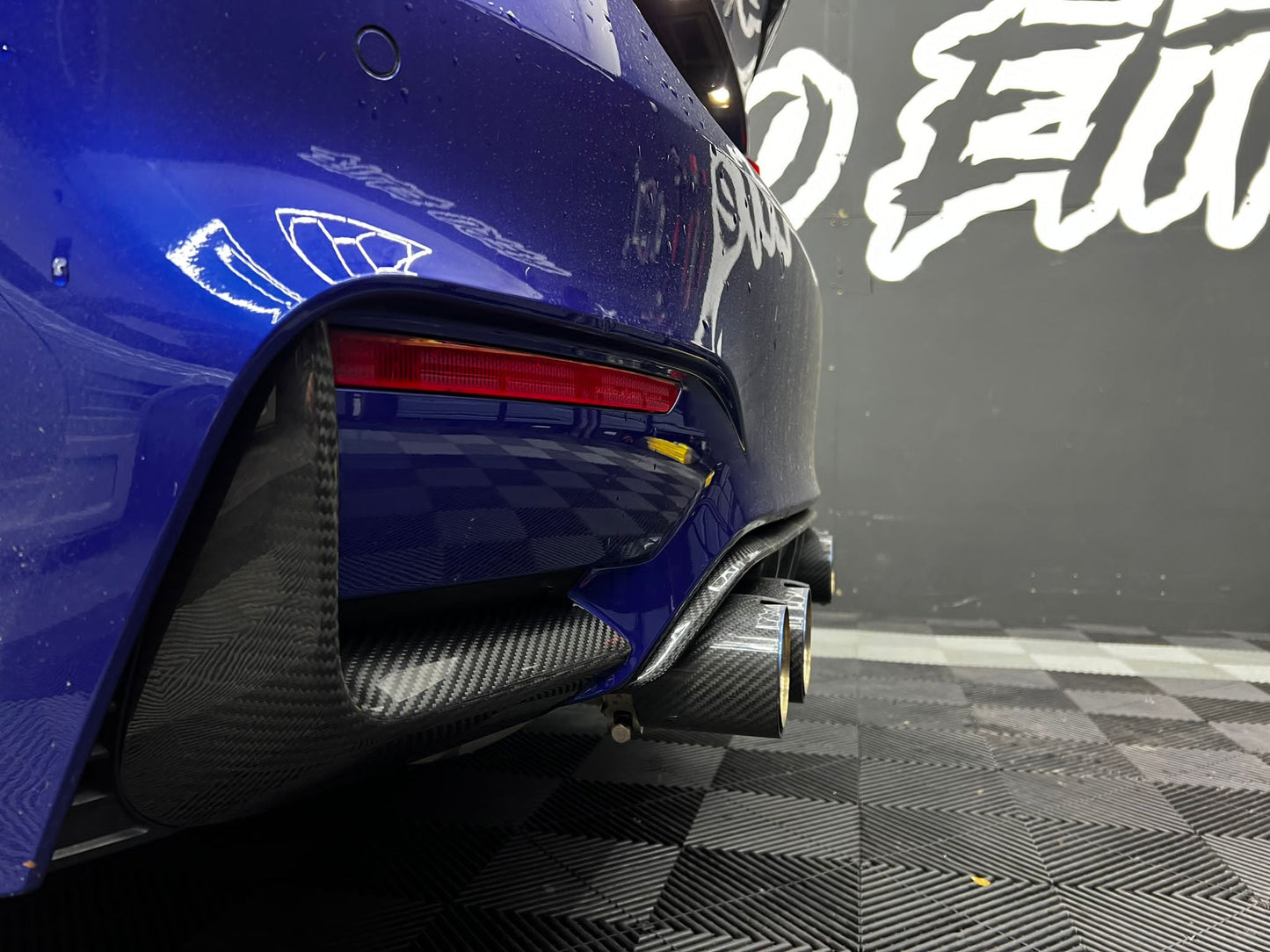 BMW M3 & M4 F80 F82 F83 2014-2020 Rear Carbon Fibre Bumper Canards, Aero Winglets, Corner Fins, Rear Spats/Blades/Splitters | CT Carbon F8x CF Arch Deflectors Valance Trim Styling Upgrade