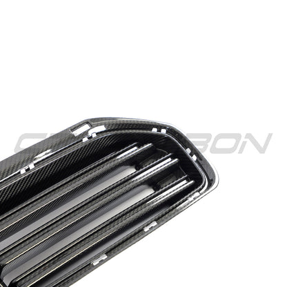BMW M2 G87 2023+ Carbon Fibre Front Kidney Grille | CT Design Gloss Carbon Fiber Center/Centre Radiator Nose Grill, Front Bumper Intake Surround, OEM+ Styling Upgrade