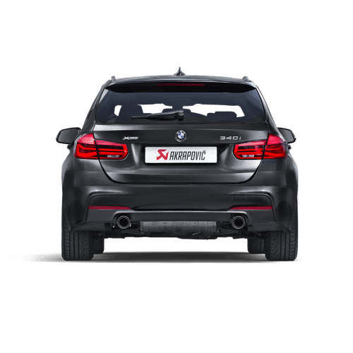 Akrapovic Evolution Line SS Cat-Back Exhaust + Evolution Link Pipe Set for BMW 3 Series 340i F30/F31 Saloon & Touring (B58) â€“ Valved Stainless Steel with Carbon Fibre Tailpipes
