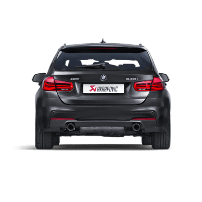 Akrapovic Evolution Line SS Cat-Back Exhaust + Evolution Link Pipe Set for BMW 3 Series 340i F30/F31 Saloon & Touring (B58) â€“ Valved Stainless Steel with Carbon Fibre Tailpipes