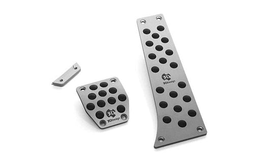 BMW M3 E92 DCT Aluminium Sport Pedal Covers by 3D Design (3DDesign) – Accelerator/Gas & Brake Pedal Plates – Performance Racing Alloy Pedals, Non