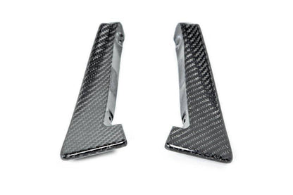 3DDesign Carbon Fibre (Fiber) Front Bumper Canards / Dive Planes Winglets – BMW M2 Competition (M2C) F87 2018-2021 Carbon Aero Flicks Trim Add-On Set, OE-Style Fit