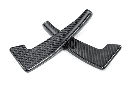 3DDesign Carbon Fibre (Fiber) Front Bumper Canards / Dive Planes Winglets – BMW M2 Competition (M2C) F87 2018-2021 Carbon Aero Flicks Trim Add-On Set, OE-Style Fit