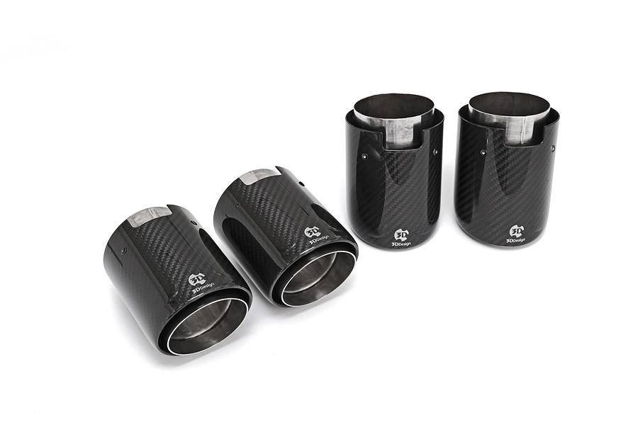 3DDesign Carbon Fibre Exhaust Tips for BMW M2, M3 & M4 (2014-2021, F87 F80 F82)