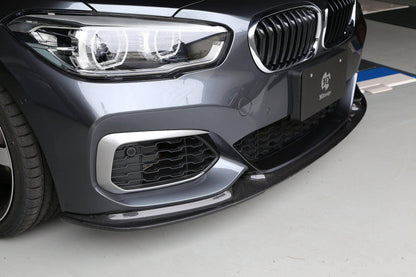 3DDesign Carbon Fibre (Carbon Fiber) Front Lip Splitter Spoiler for BMW 1 Series F20 LCI Facelift (2015-2019) – Front Bumper Lip, Chin Spoiler, Aero Splitter, Lower Valance, Bumper Extension