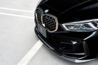 3DDesign Carbon Fibre Front Lip Splitter for BMW 1 Series F40 & M135i (2019-2024) | Front Bumper Splitter/Lip Spoiler Extension | Carbon Aero Lip Kit, OEM+ Fitment