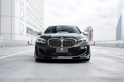 3DDesign Carbon Fibre Front Lip Splitter for BMW 1 Series F40 & M135i (2019-2024) | Front Bumper Splitter/Lip Spoiler Extension | Carbon Aero Lip Kit, OEM+ Fitment
