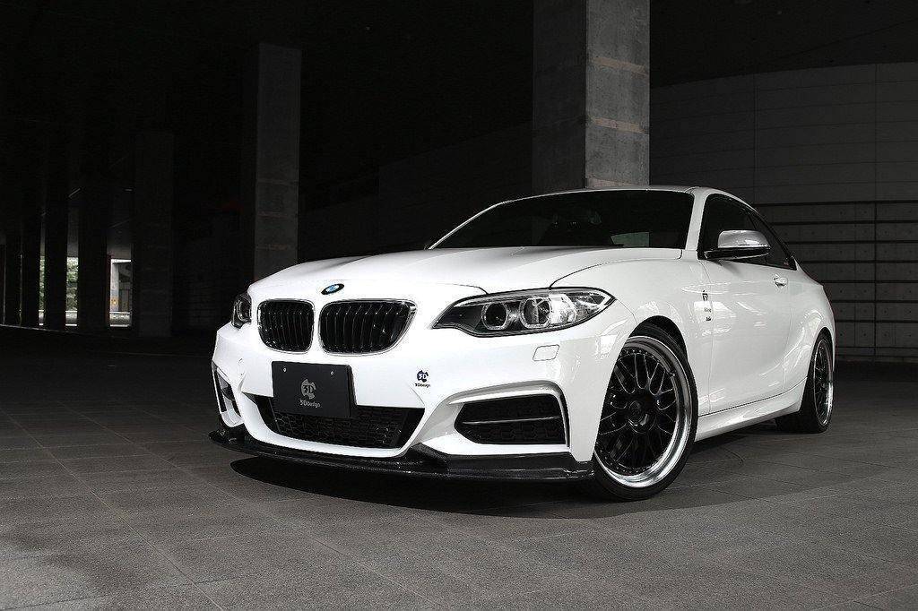 3DDesign Carbon Fibre Front Splitter for BMW 2 Series (2014-2020, F22 F23)