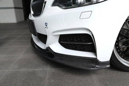 3DDesign Carbon Fibre Front Splitter for BMW 2 Series (2014-2020, F22 F23)