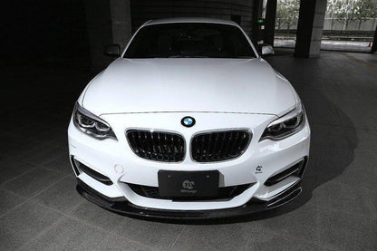 3DDesign Carbon Fibre Front Splitter for BMW 2 Series (2014-2020, F22 F23)