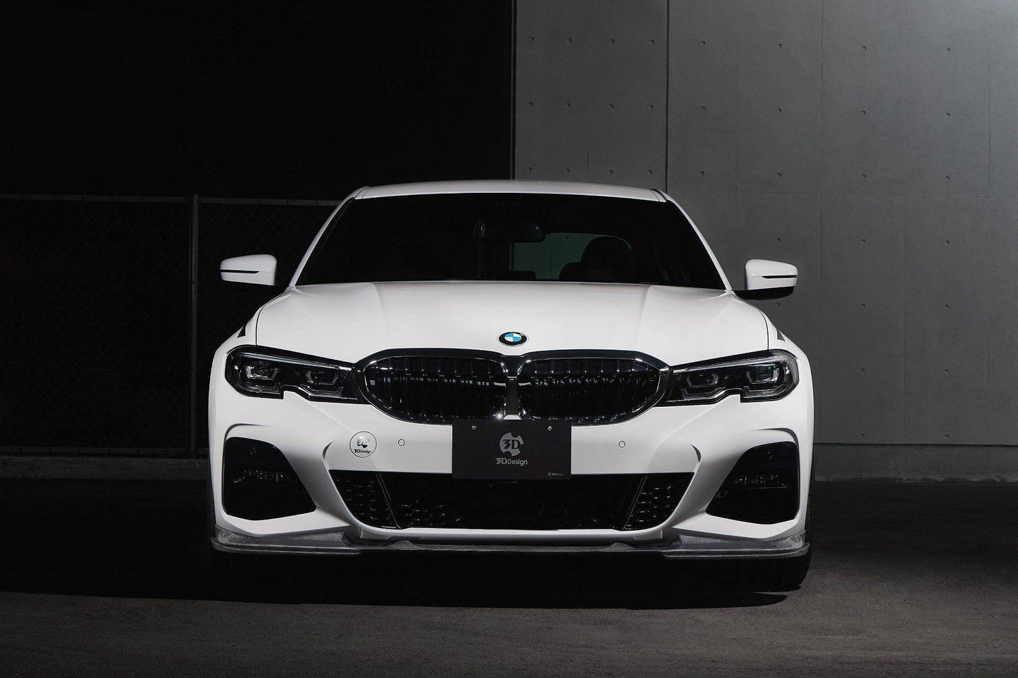 3DDesign Carbon Fibre/Fiber Front Lip Splitter for BMW 3 Series G20 G21 M Sport (2018-2022) | Front Spoiler, Bumper Lip, Chin Spoiler, Aero Lower Valance | Fits Saloon & Touring 320i 330i 330e M340i