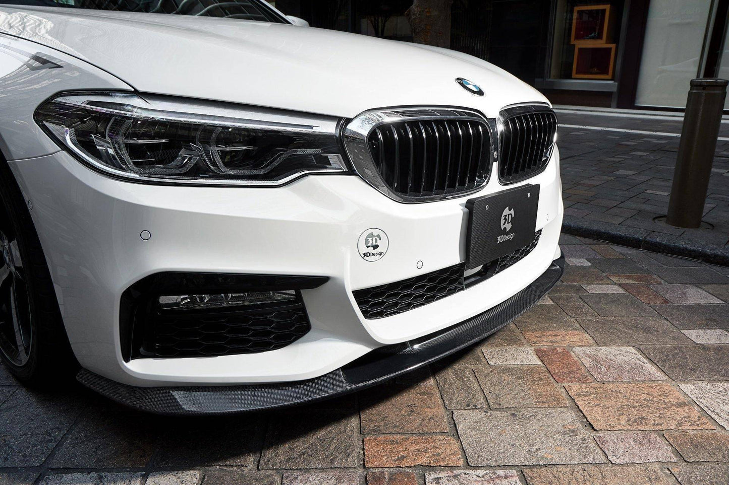 3DDesign Carbon Fibre Front Splitter for BMW 5 Series M Sport (2017-2019, G30 G31)