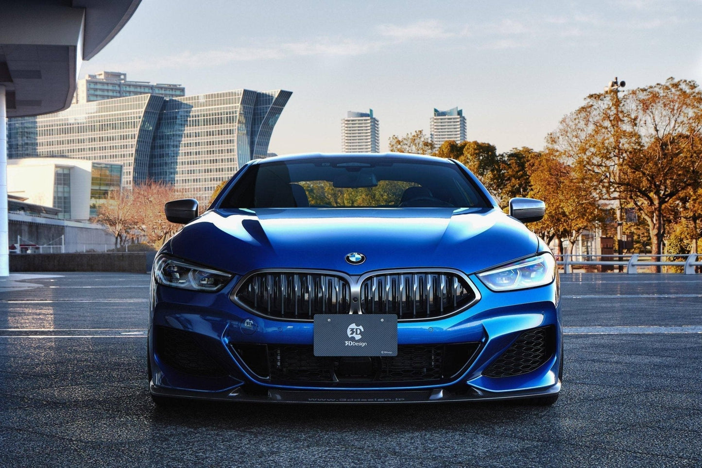 3D Design Carbon Fibre Front Lip Splitter Spoiler for BMW 8 Series G14 G15 G16 (2019+, Coupe, Convertible, Gran Coupe) | Front Bumper Lip / Aero Valance | Genuine Carbon Fiber