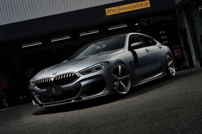 3D Design Carbon Fibre Front Lip Splitter Spoiler for BMW 8 Series G14 G15 G16 (2019+, Coupe, Convertible, Gran Coupe) | Front Bumper Lip / Aero Valance | Genuine Carbon Fiber