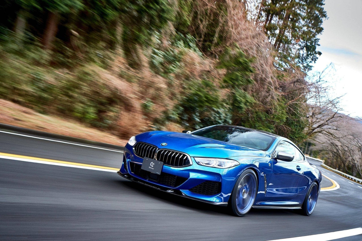 3D Design Carbon Fibre Front Lip Splitter Spoiler for BMW 8 Series G14 G15 G16 (2019+, Coupe, Convertible, Gran Coupe) | Front Bumper Lip / Aero Valance | Genuine Carbon Fiber