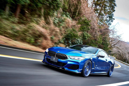 3D Design Carbon Fibre Front Lip Splitter Spoiler for BMW 8 Series G14 G15 G16 (2019+, Coupe, Convertible, Gran Coupe) | Front Bumper Lip / Aero Valance | Genuine Carbon Fiber